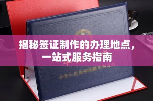 台南揭秘签证制作的办理地点，一站式服务指南